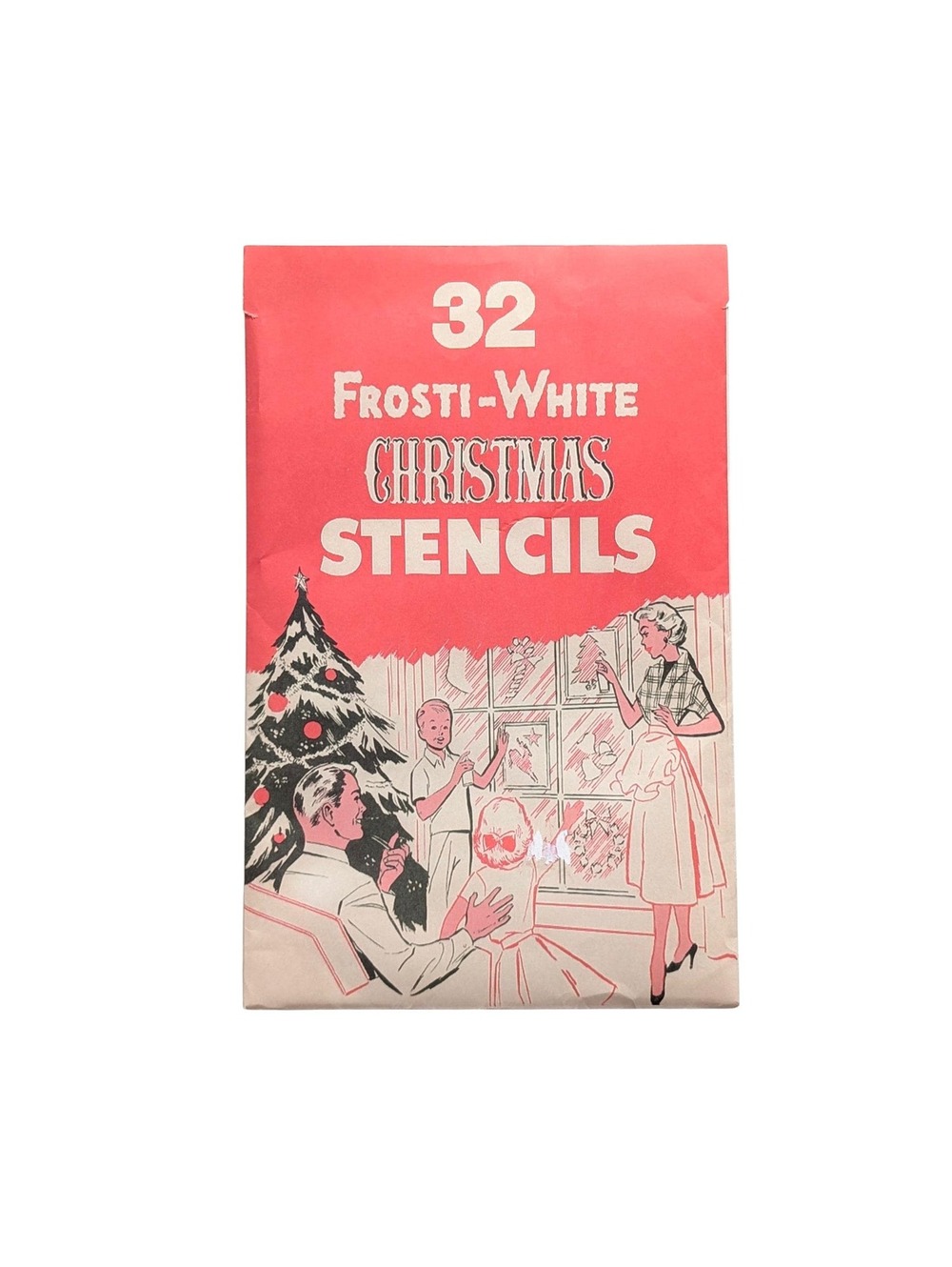 Vintage Frosti-White Christmas Stencils - 32 Pieces